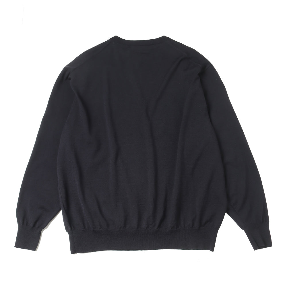 COMOLI) Wool crew neck knit (A03-06024) | COMOLI / Knit/Cardigan (MEN) |  COMOLIAuthorized DealerDIVERSE