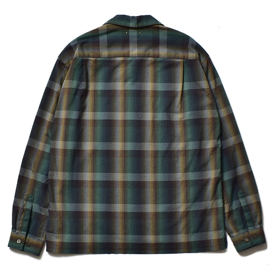 トップスMINEDENIMマインデニム 2021SS Lame Check Denim Open Collar