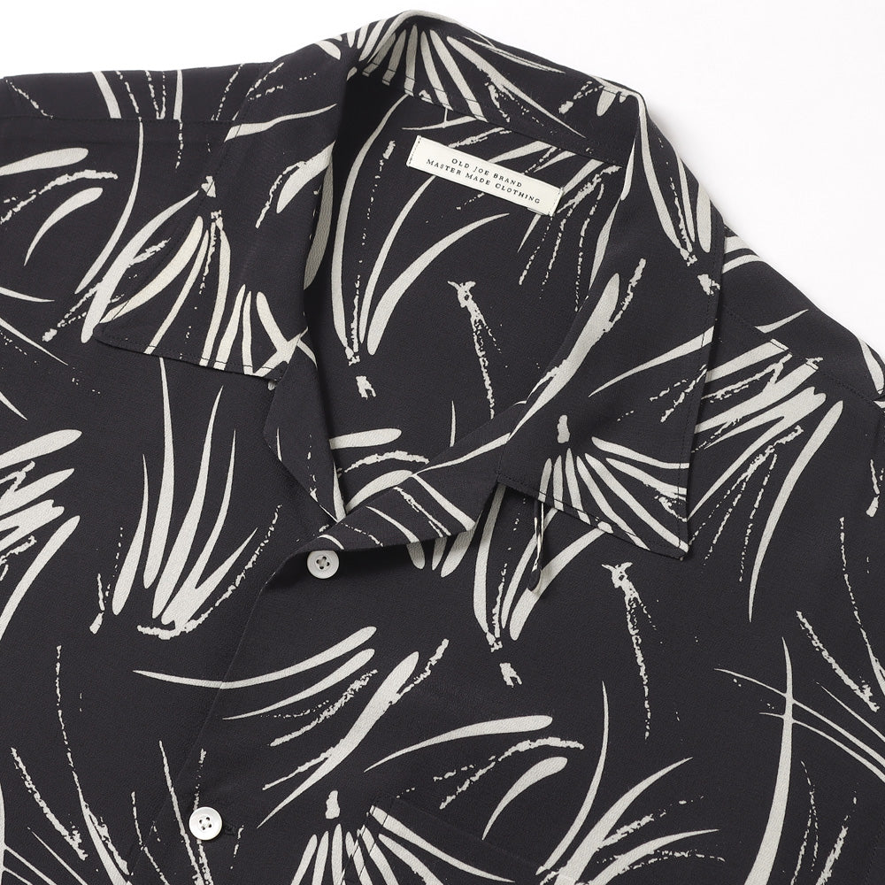 ORIGINAL PRINTED OPEN COLLAR SHIRTS(PINE NEEDLE)Long-sleeve