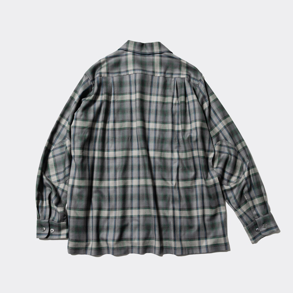 Unlikely 2P Sports Open L/S Shirts Wool Plaids