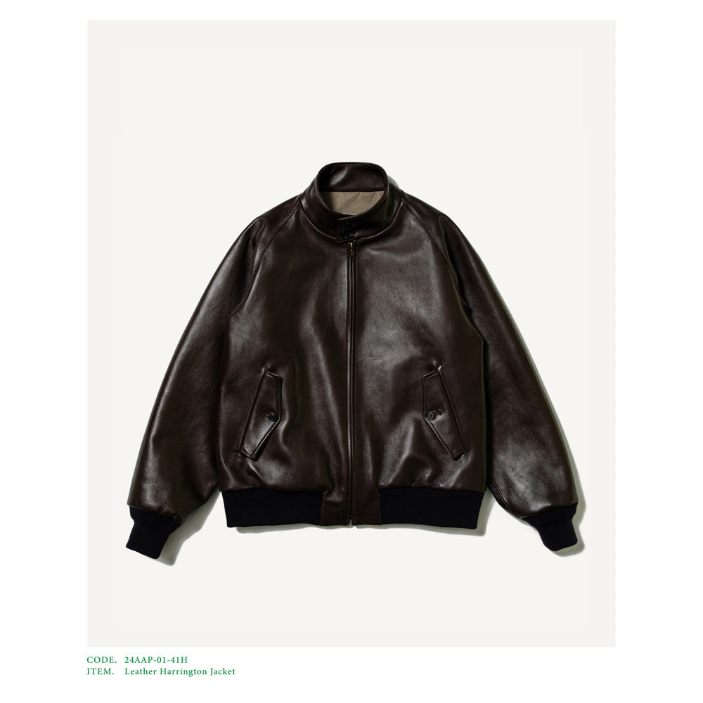 Leather Harrington Jacket