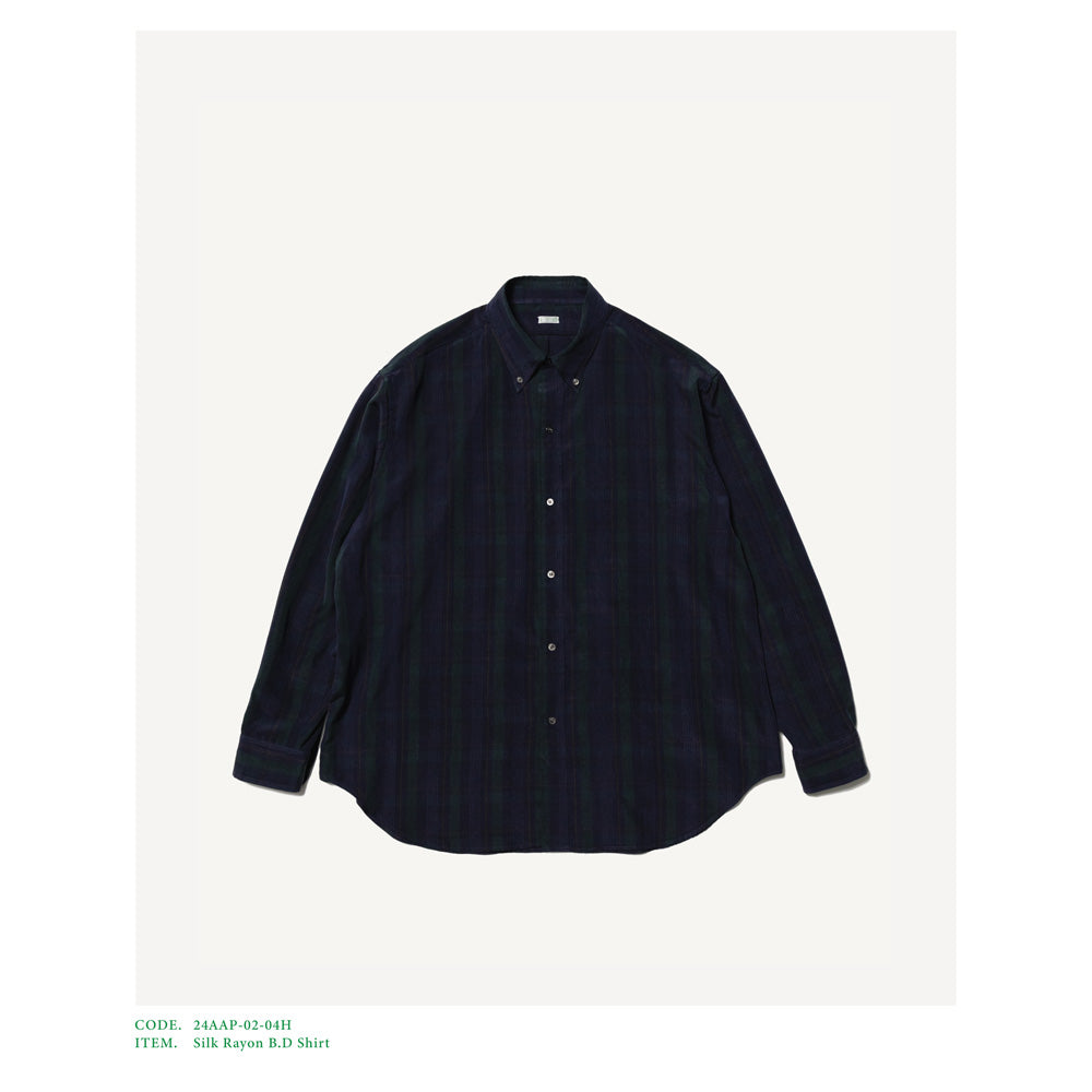 A.PRESSE (ア プレッセ) Silk Rayon B.D Shirt 24AAP-02-04H (24AAP-02-04H) | A. PRESSE / シャツ (MEN) | A.PRESSE正規取扱店DIVERSE