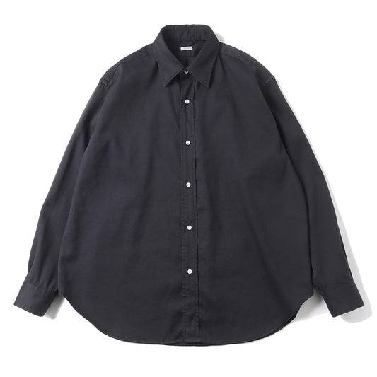 Double Weave Twill Regular Collar Shirt