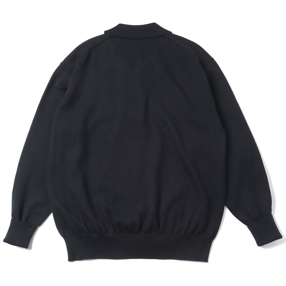 A.PRESSE (ア プレッセ) Cotton Knit L/S Polo Shirts 24SAP-03-07K