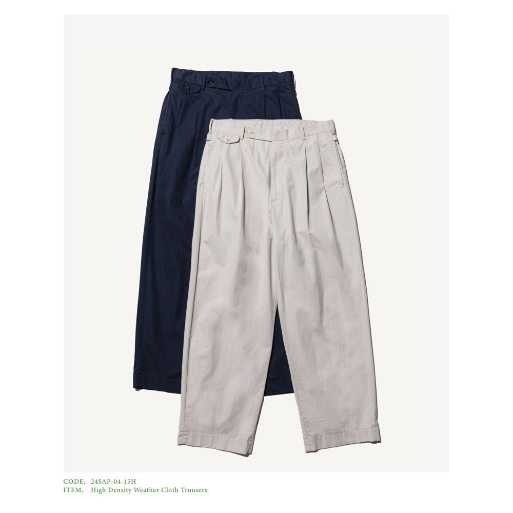 A.PRESSE (ア プレッセ) High Density Weather Cloth Trousers 24SAP 