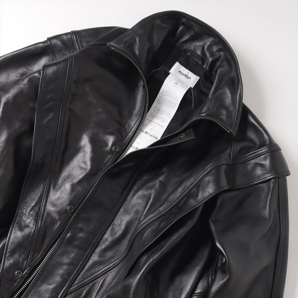 LEATHER TRACK JACKET