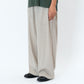 SUMMER WOOL WIDE TROUSERS