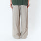 SUMMER WOOL WIDE TROUSERS