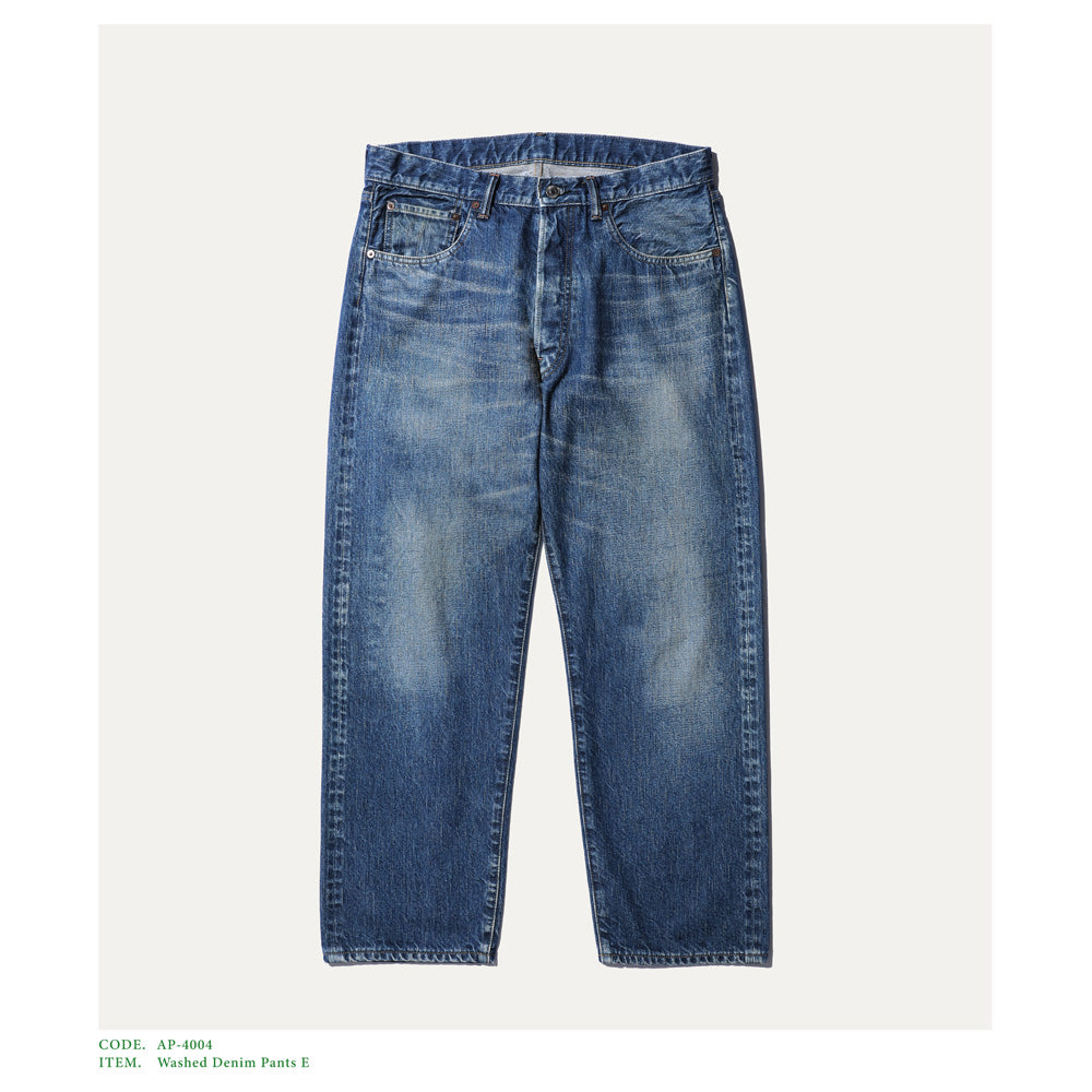 Washed Denim Pants E(BLEACH)