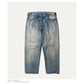 No.37 Washed Wide Denim Pants(BLEACH)