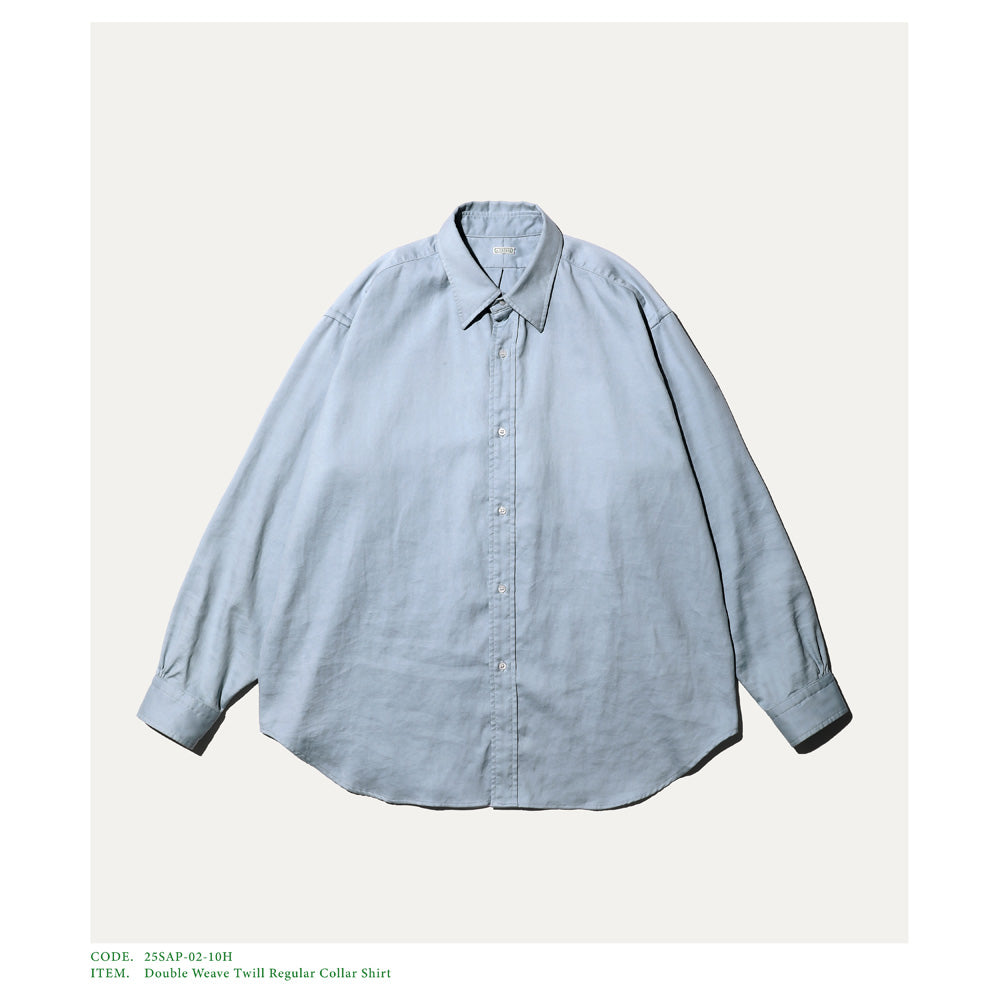 A.PRESSE Double Weave Twill Regular Collar Shirt 25SAP-02-10H  (25SAP-02-10H) | A.PRESSE / Shirt (MEN) | A.PRESSEAuthorized DealerDIVERSE