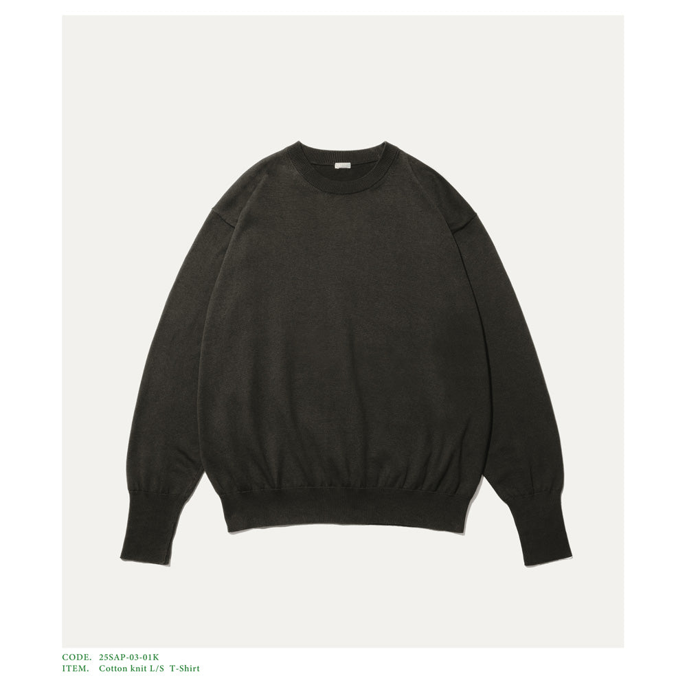 Cotton knit L/S T-Shirt