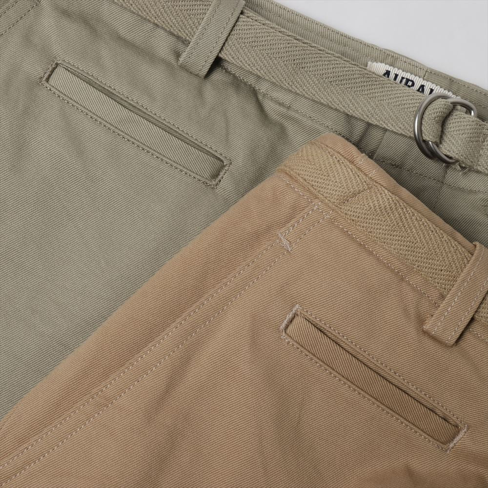 WASHED FINX CHINO BELTED PANTS