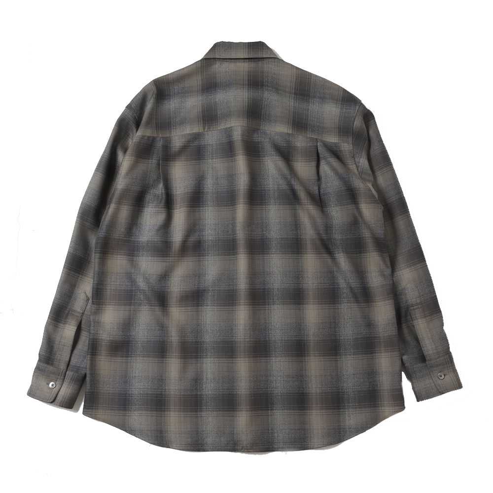 SUPER LIGHT WOOL CHECK SHIRT