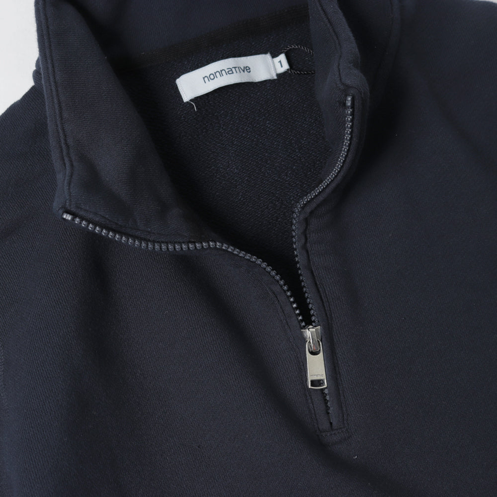 MARINER HALF ZIP PULLOVER COTTON SWEAT OVERDYED