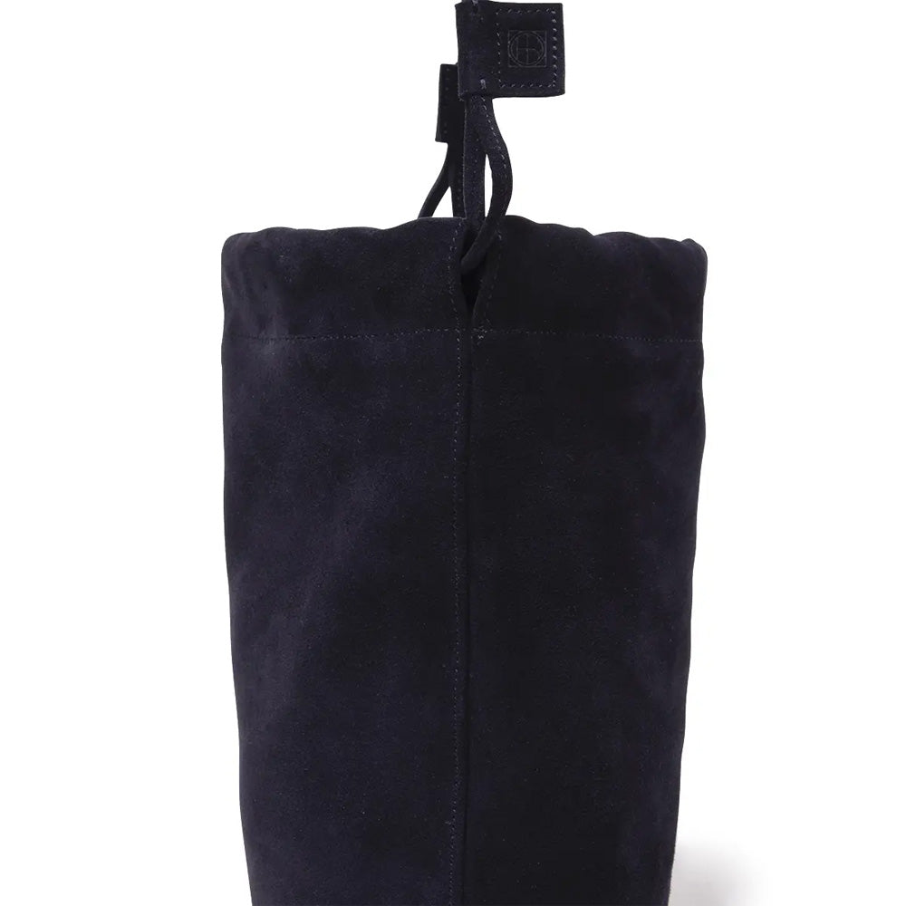 DRAWSTRING POUCH COW SUEDE