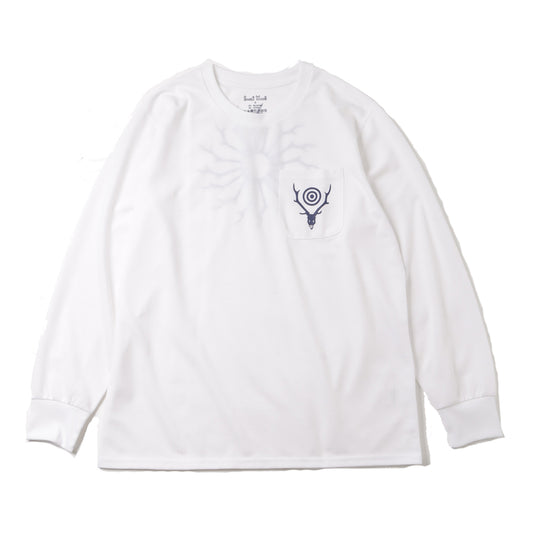 L/S Round Pocket Tee - Circle Horn