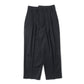 WOOL BLEND WIDE STRAIGHT TROUSERS