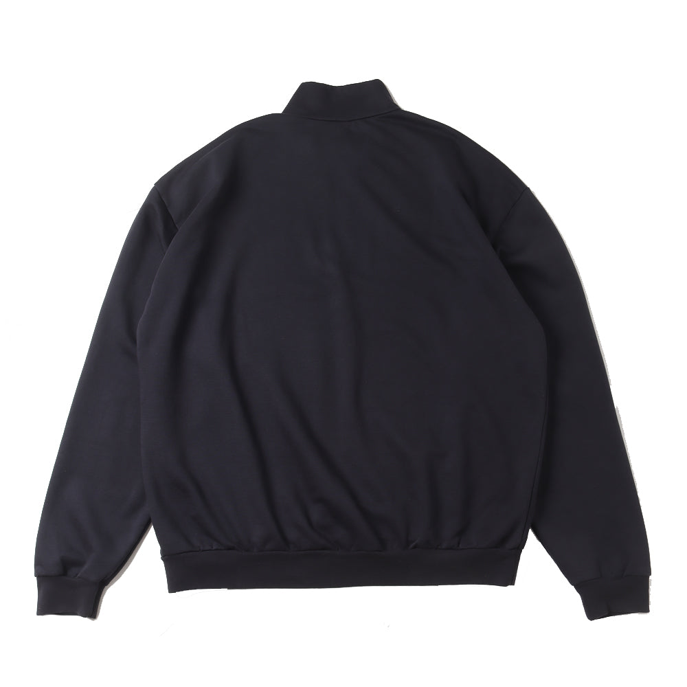 ELASTIC HIGH GAUGE SWEAT HALF ZIP P/O