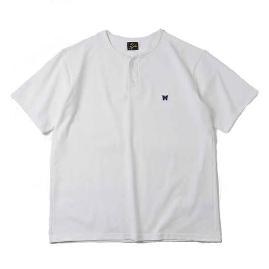 S/S Henley Neck Tee - Poly Jersey