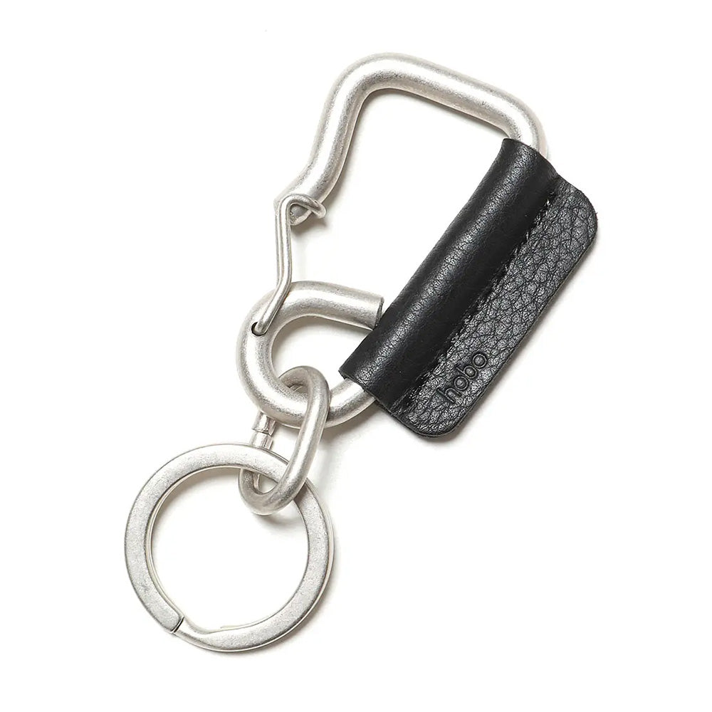 hobo (ホーボー) CARABINER KEY RING with COW LEATHER HB-A4301 (HB