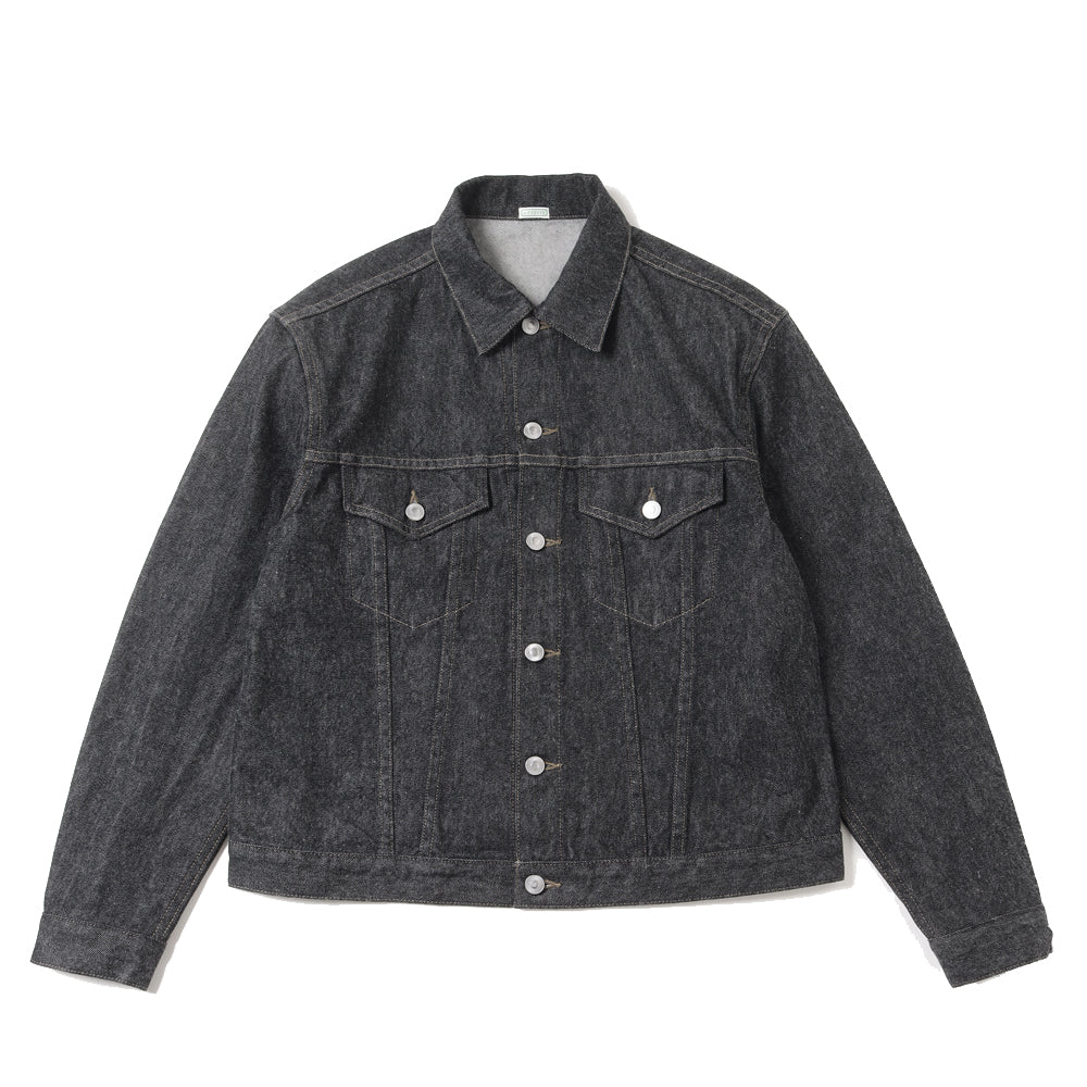 Black Denim Trucker Jacket 24awmae