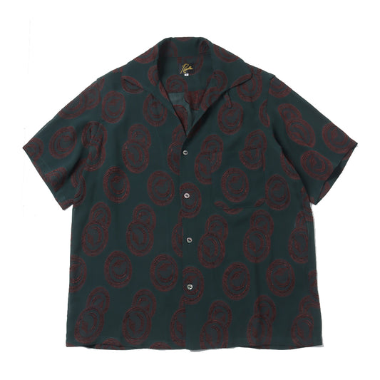 Italian Collar S/S Shirt -R/PE Ring Cut Jq