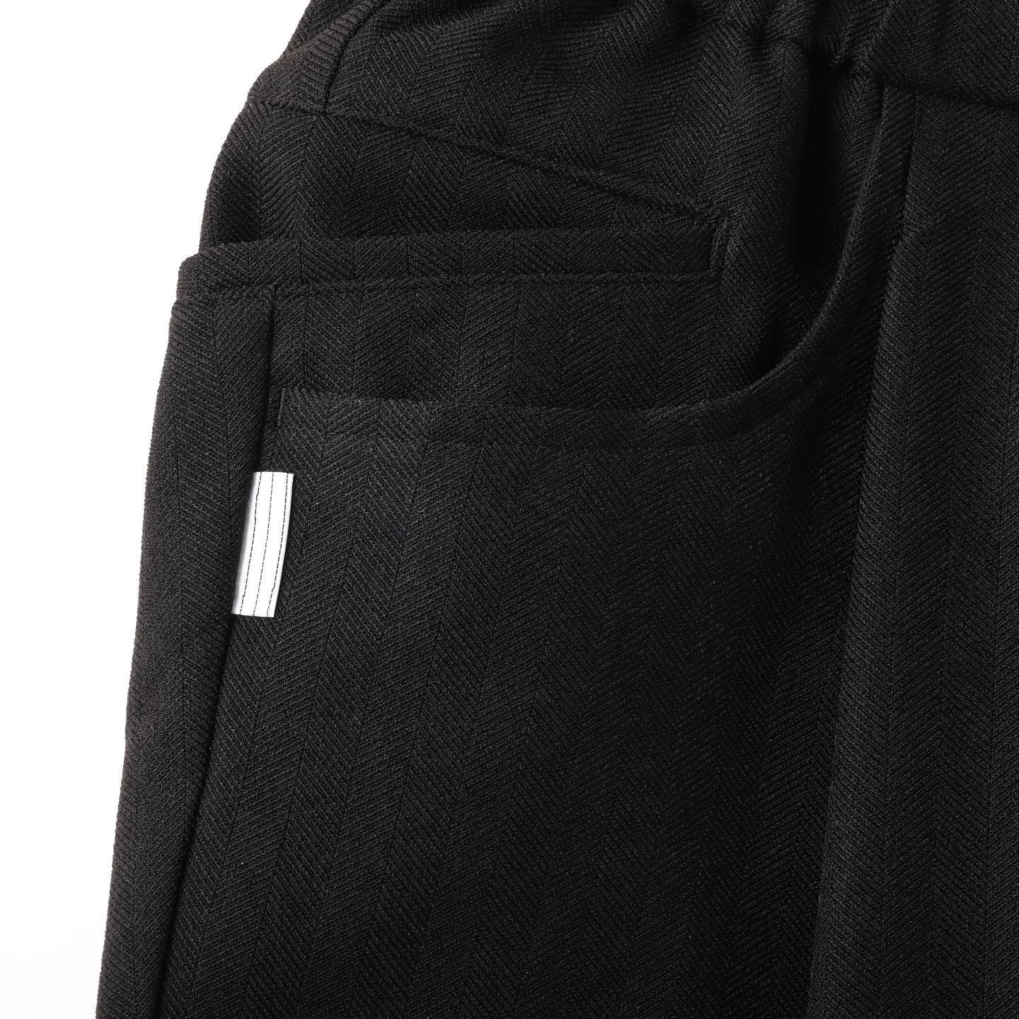 S.F.C(エスエフシー)WIDE TAPERED EASY PANTS(WOOL HERRINGBONE 