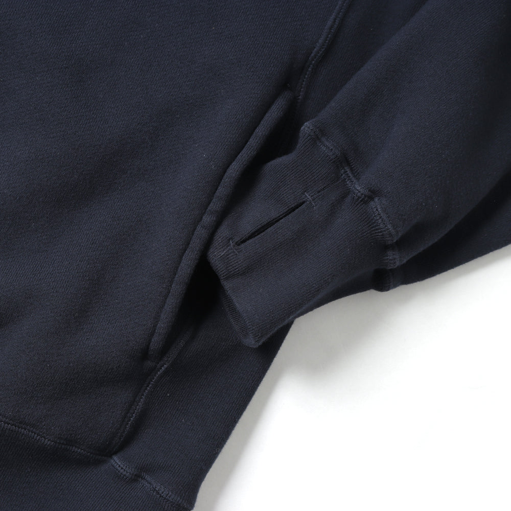 MARINER HALF ZIP PULLOVER COTTON SWEAT OVERDYED