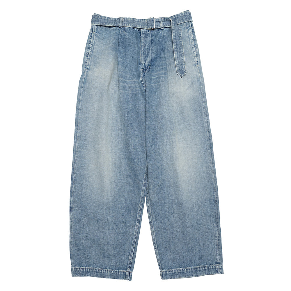 Selvage Denim Belted Pants(LT FADE)