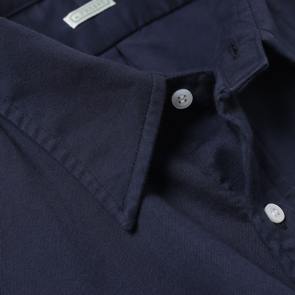 Double Weave Twill Regular Collar Shirt