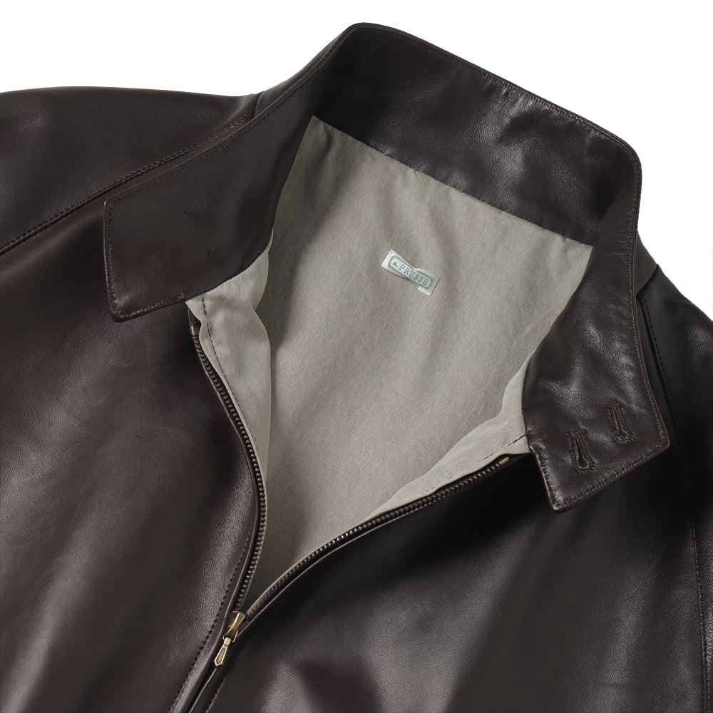 Leather Harrington Jacket