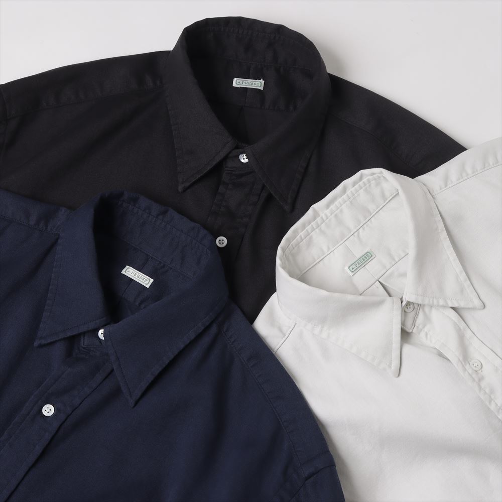 Double Weave Twill Regular Collar Shirt