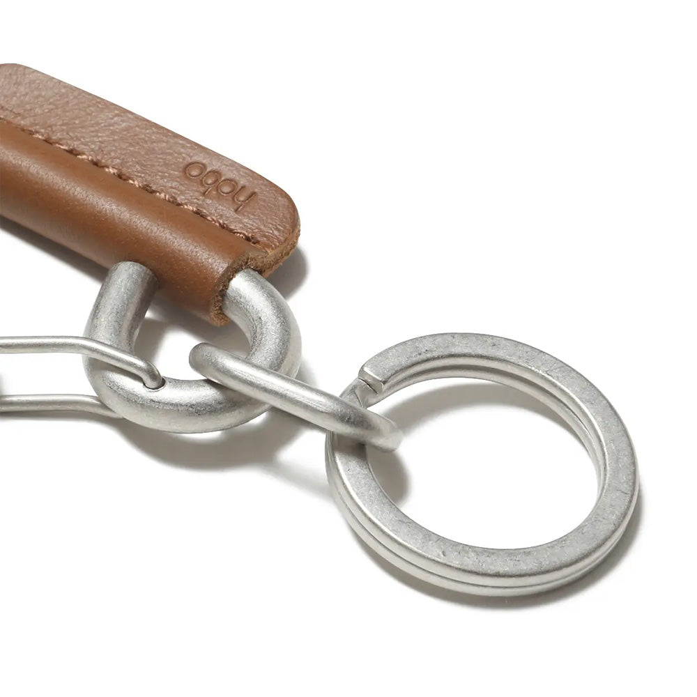 hobo (ホーボー) CARABINER KEY RING with COW LEATHER HB-A4301 (HB