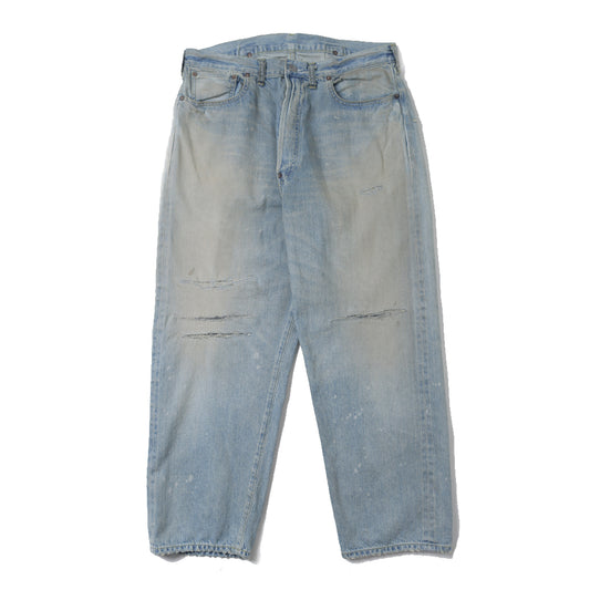 No.37 Washed Wide Denim Pants(BLEACH)