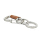 CARABINER KEY RING S with COW LEATHER