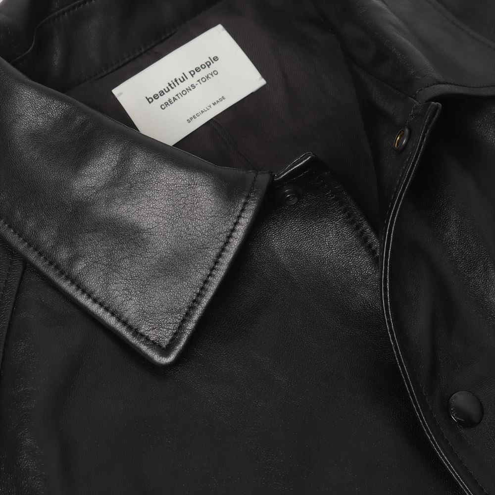 lamb leather coach jacket