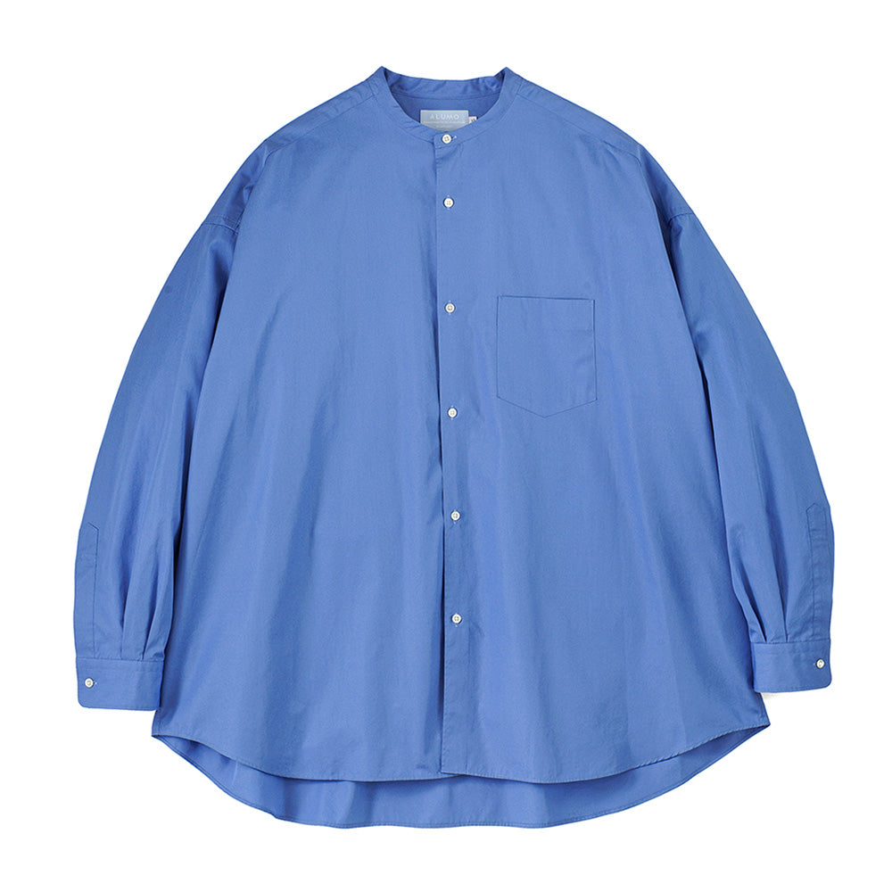 ALUMO for GP L/S Oversized Band Collar Shirt