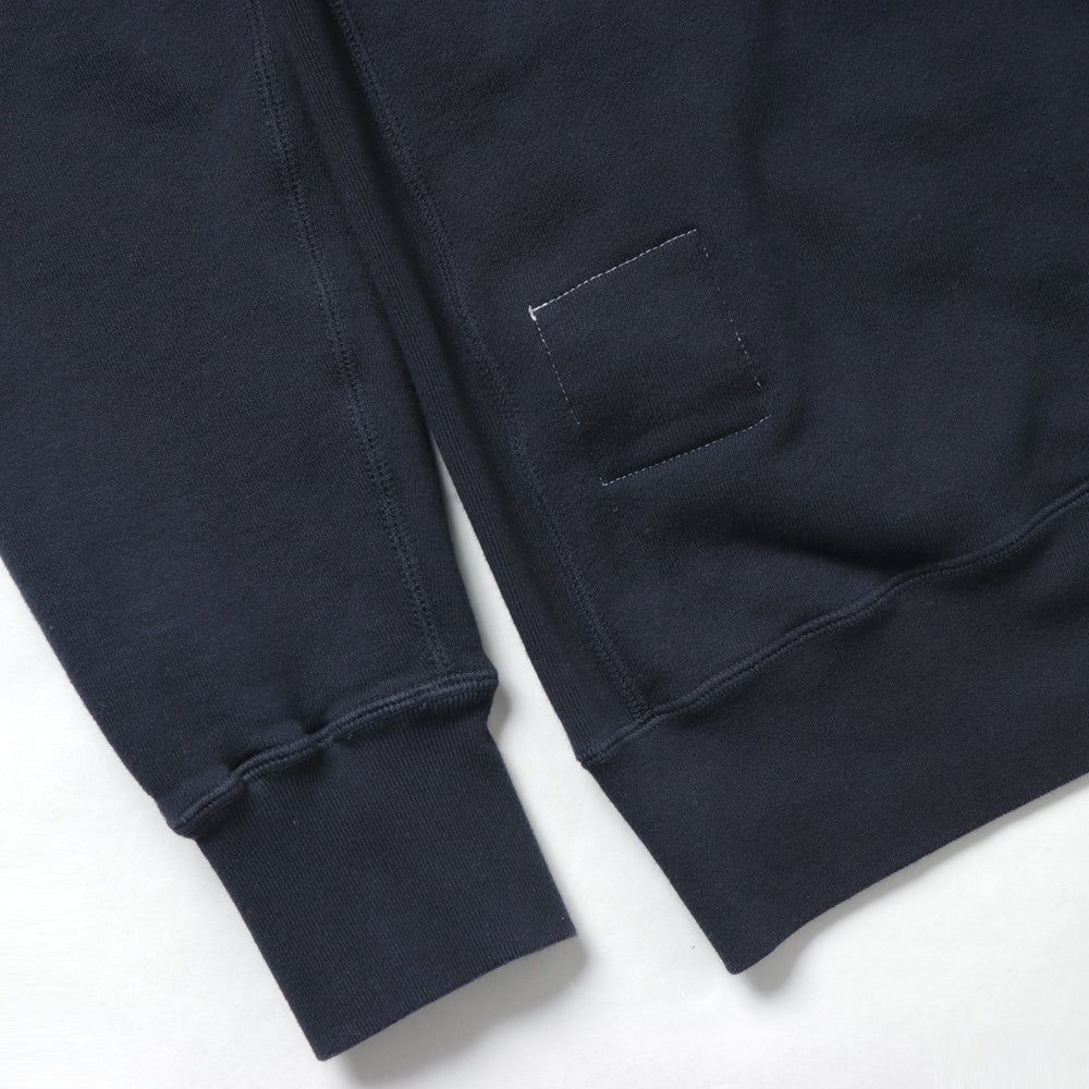 MARINER HALF ZIP PULLOVER COTTON SWEAT OVERDYED