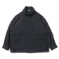 WOOL MAX CANVAS HIGH NECK ZIP BLOUSON