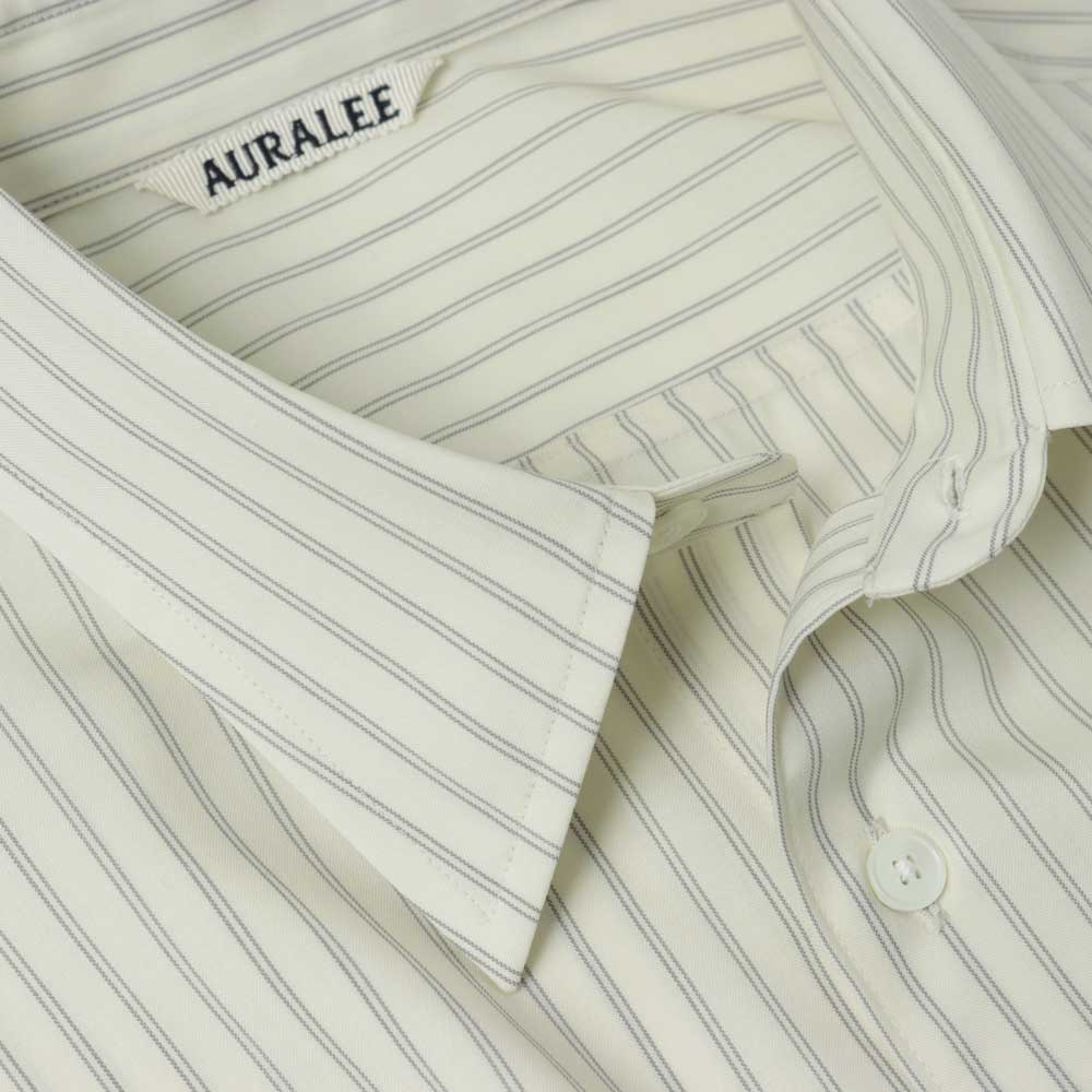 SUPER FINE WOOL STRIPE SHIRT