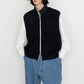 Zip-Up Mohair Vest