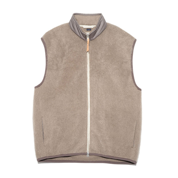 Zip-Up Mohair Vest