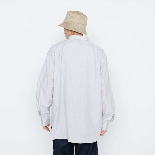 nanamica (ナナミカ) Regular Collar Stripe Wind Shirt SUGF362