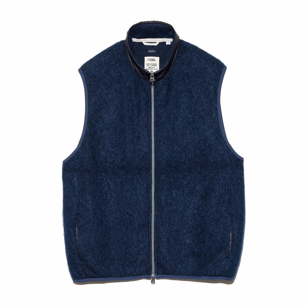 Zip-Up Mohair Vest