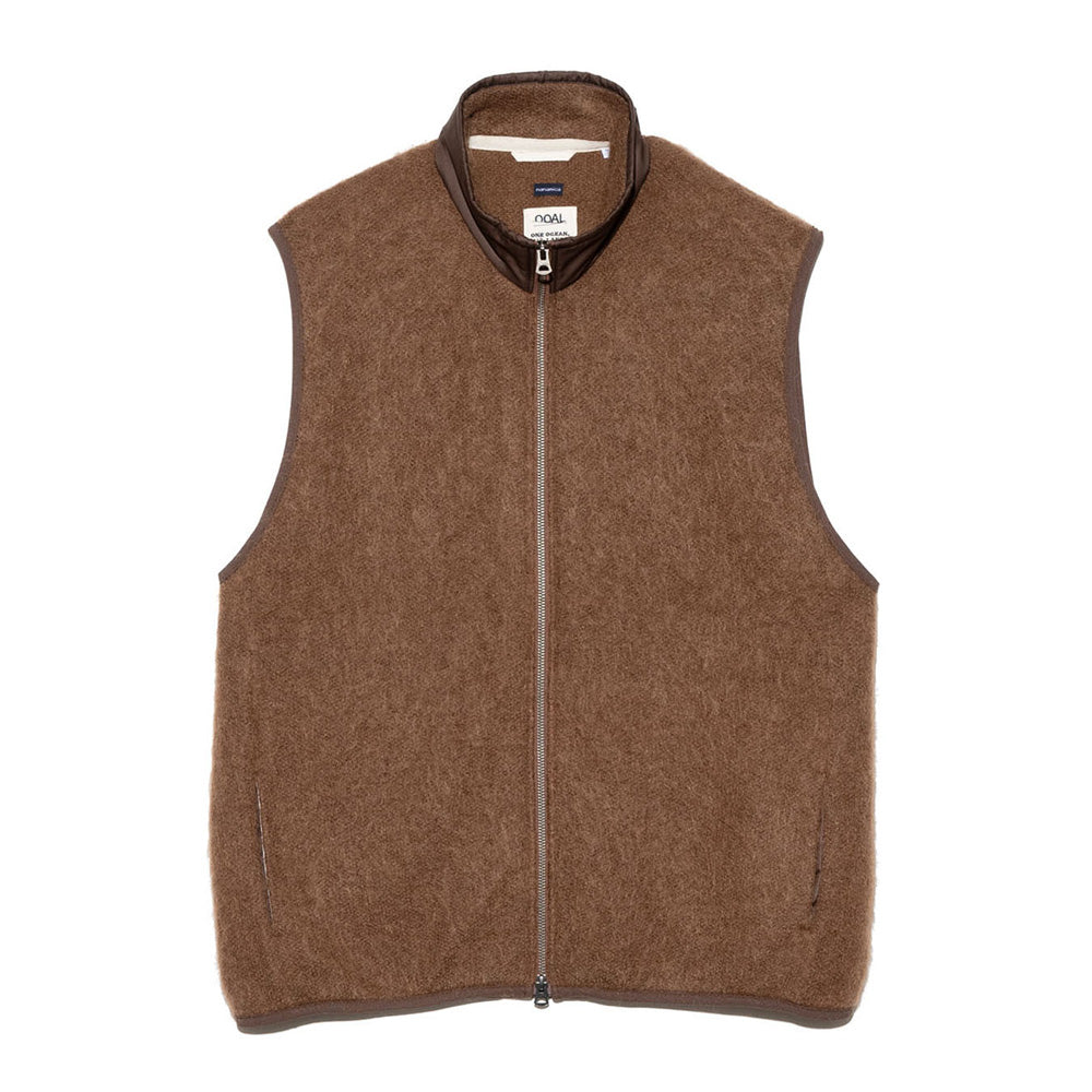 Zip-Up Mohair Vest