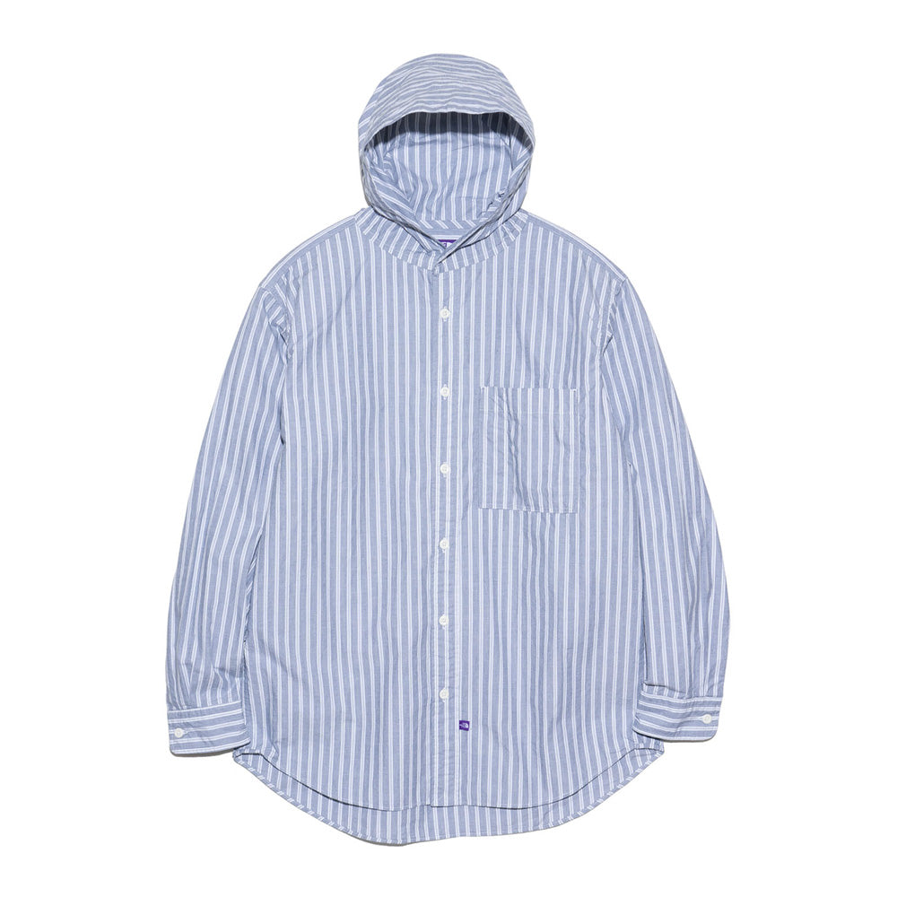 Mountain Striped Hooded Shirt