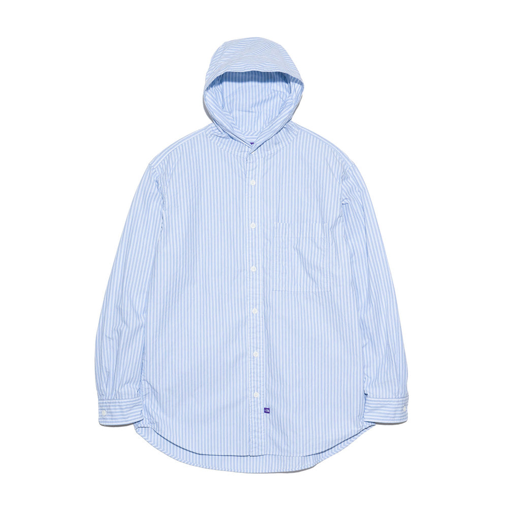 Mountain Striped Hooded Shirt