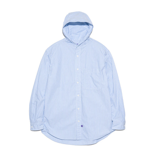 Mountain Striped Hooded Shirt