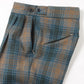 W.U. Tucked Side Tab Trouser - Poly Plaid Twill